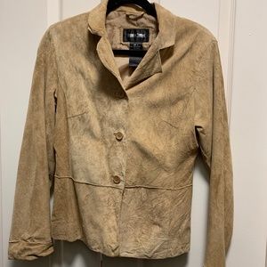 Brandon Thomas Tan Suede Jacket